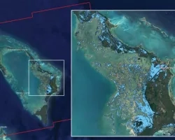  NASA's ARIA team used satellite data acquired on Sept. 2, 2019, to map flooding in the Bahamas in the wake of Hurricane Dorian. Credits: NASA/JPL-Caltech, ESA
