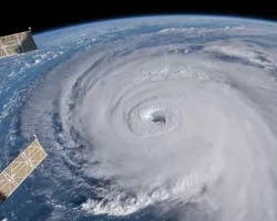 Photograph of Hurricane Dorian taken from the International Space Station (ISS)