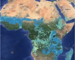 satellite data of flooding in the African continent