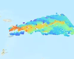 3D MISR data from the La Soufriere eruption