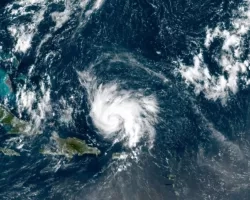 GOES-16 image of Hurricane Dorian