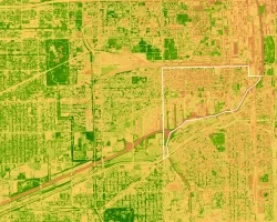   2023_EEJwebpages -Saved    SNSN  Editing Editing  Share Share: this file is shared  Comments  Catch up  Undo  There is nothing to redo.   Paste    Calibri (Body) 11                          General       Conditional Formatting Conditional Formatting  Format As Table  Cell Styles Cell Styles  Insert   Delete   Format       Sensitivity  Add-ins  P30 Normalized Difference Vegetation Index (NDVI) of the southwest side of Chicago from 2011 NAIP imagery. High levels of vegetation are dark green while low level