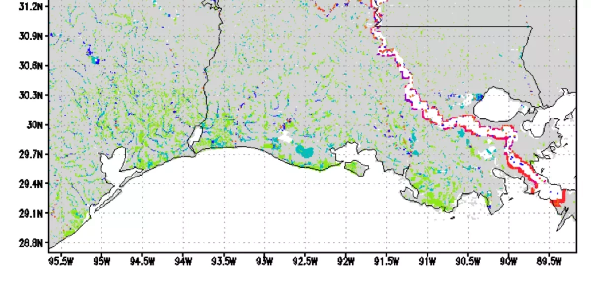 GFMS Inundation Estimates for 2016 Louisiana Flooding | NASA Applied ...